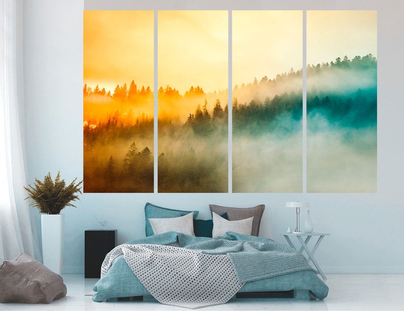 Great Smoky mountains wall art canvas Mountain wall art