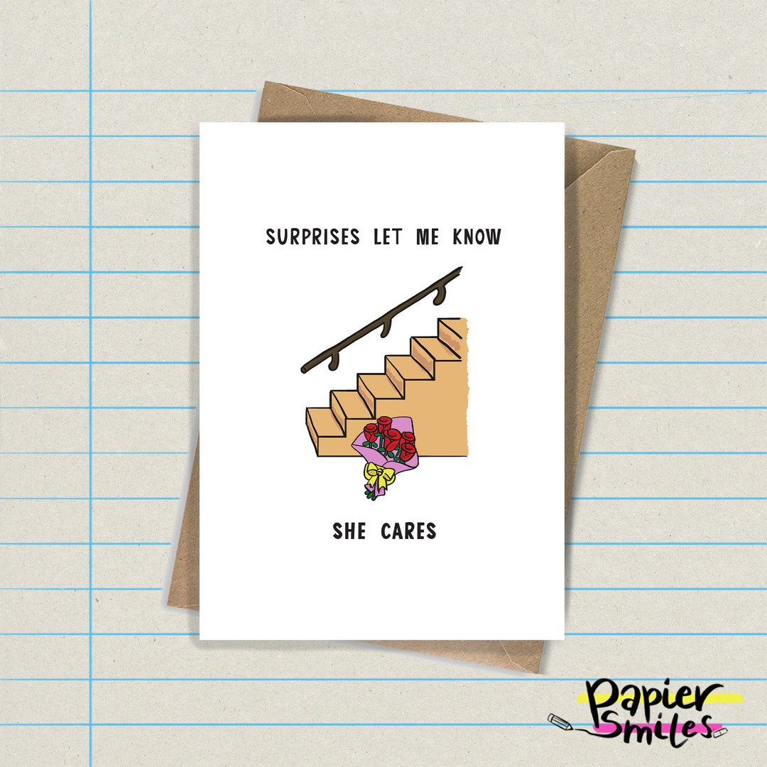 Blink 182 'roses by the Stairs' Pun Funny Greetings Etsy