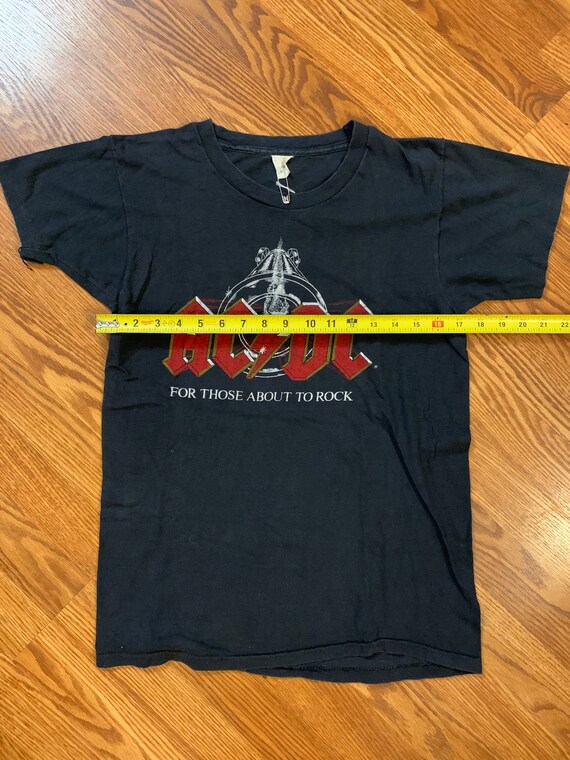 1982 Vintage AC/DC Single Stitch , Concert tour shirt… - Gem