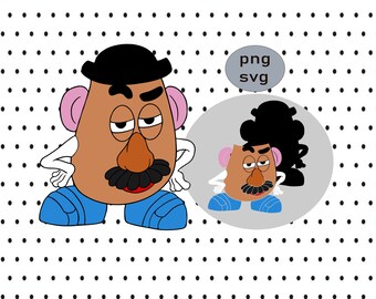 Mr Potato Head Png Etsy