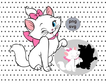 Marie Aristocats Svg  Etsy