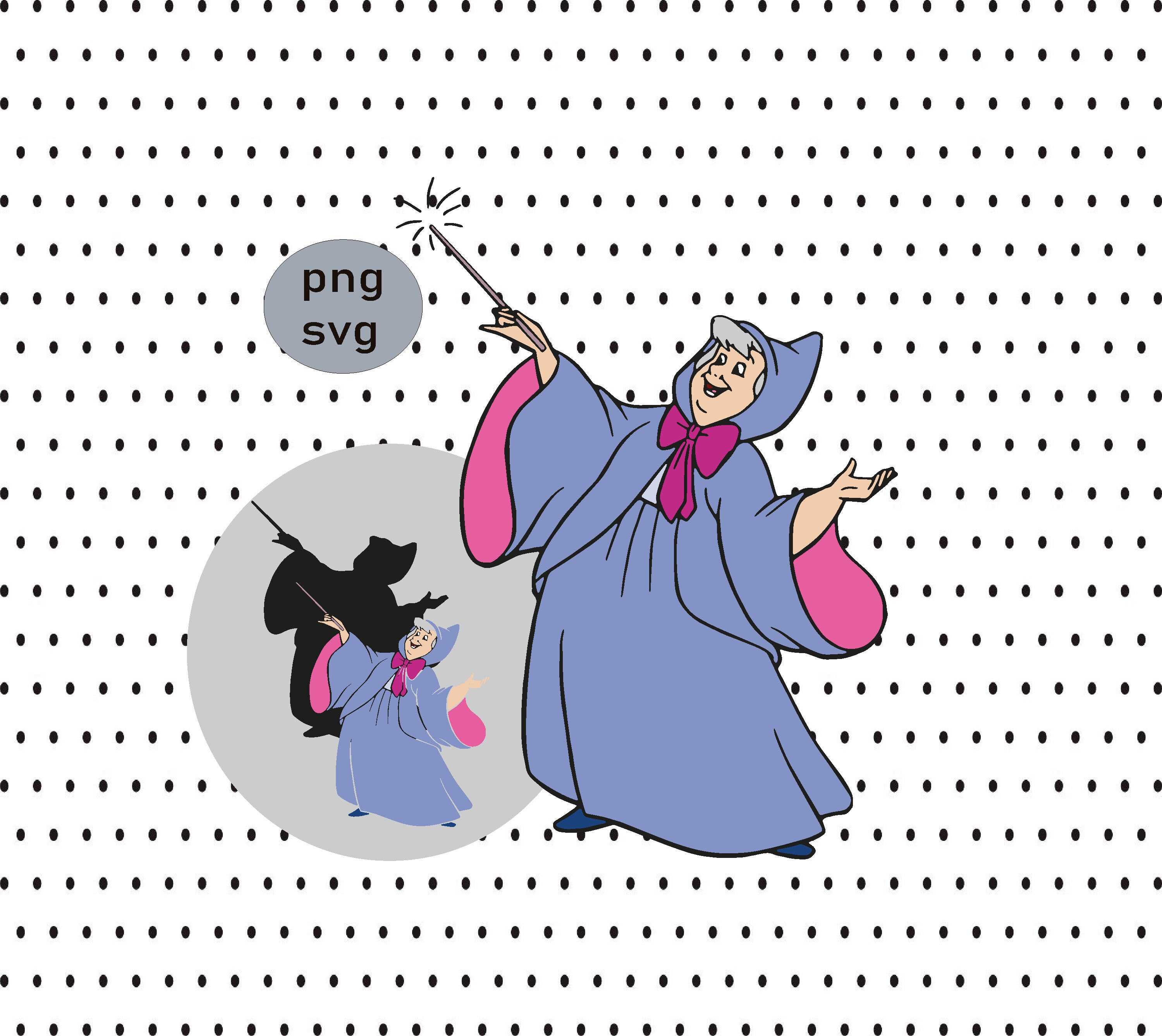 Free Free 223 Cinderella Fairy Godmother Svg SVG PNG EPS DXF File