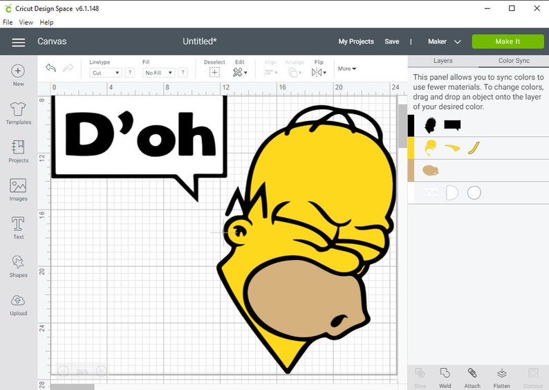 Download LAYERED Homer Simpson donut drooling drool The Simpsons ...
