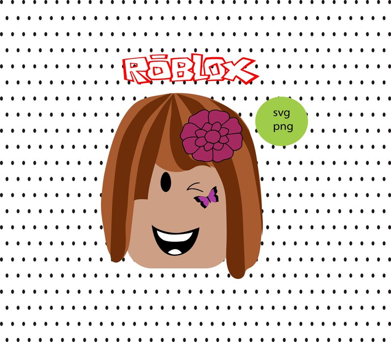 Download Roblox svg cricut roblox girl png roblox clipart. | Etsy