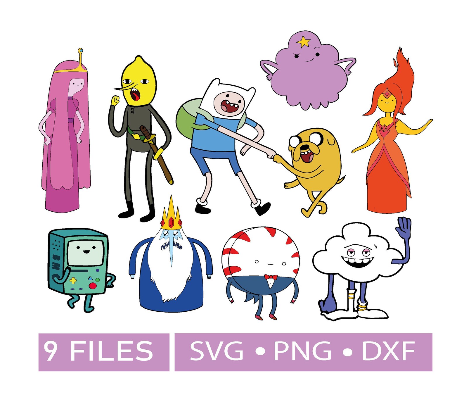 Adventure time svg bundle Princess bubblegum svg Jake svg | Etsy