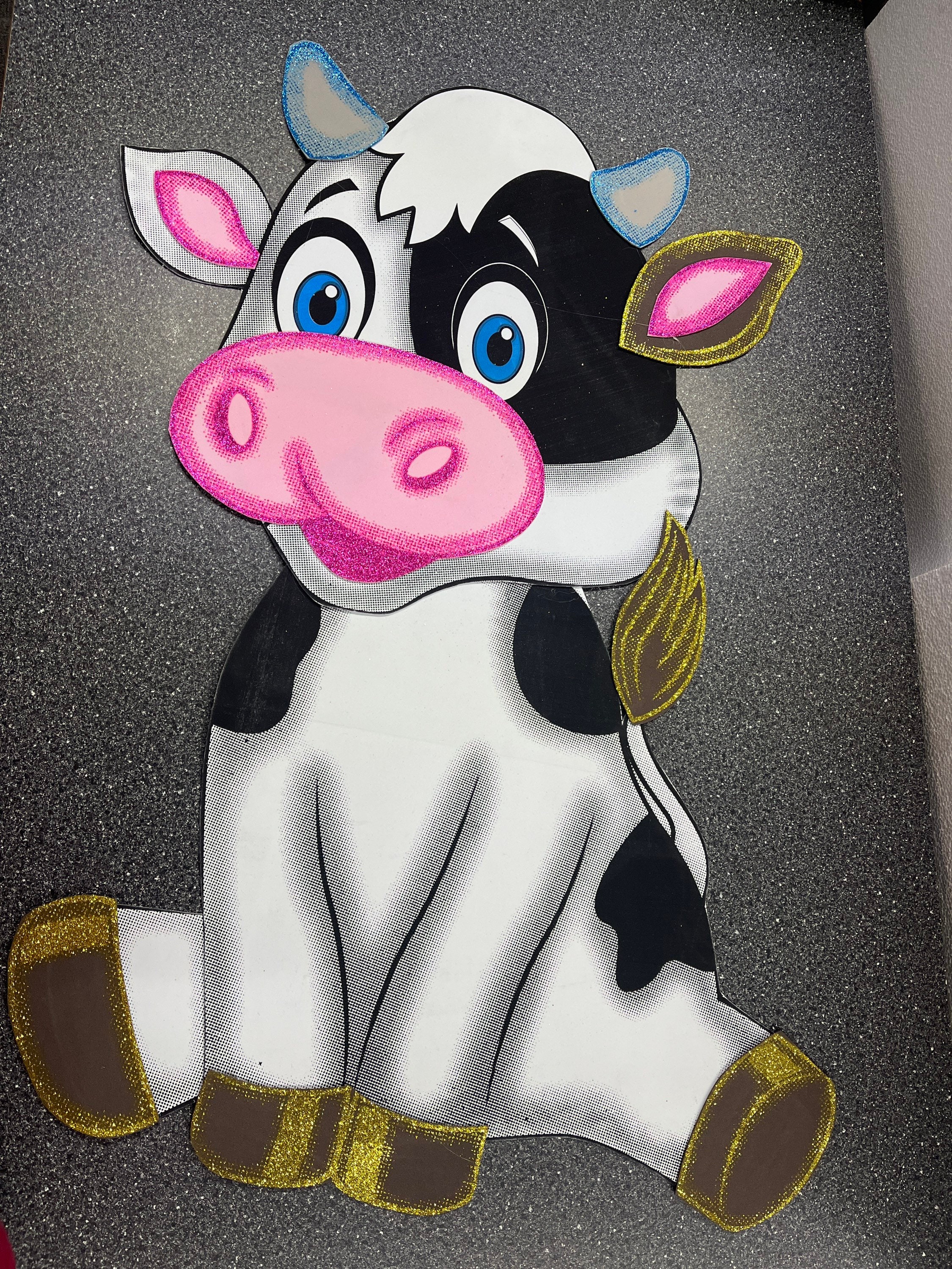 La vaca Lola inspired big foamy Die cutout (SAME DAY SHIPPING!! All orders  before 2 P.M C.T.M, Business days only)