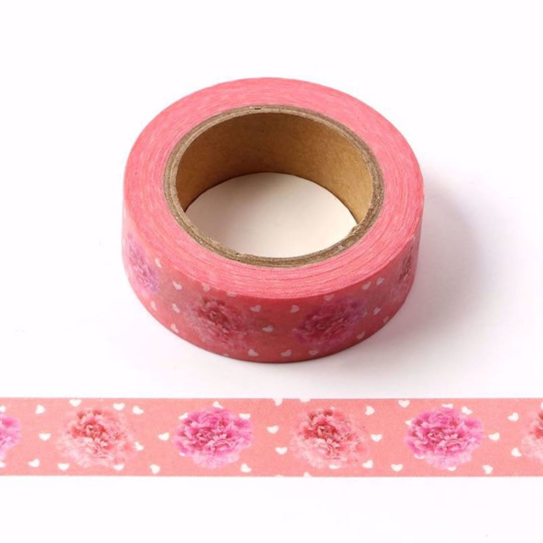 Tissue Rose Washi Tape, Washi Tape, Flowers Washi Tape,planner