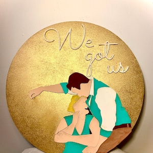 Retrato de boda signos 3D