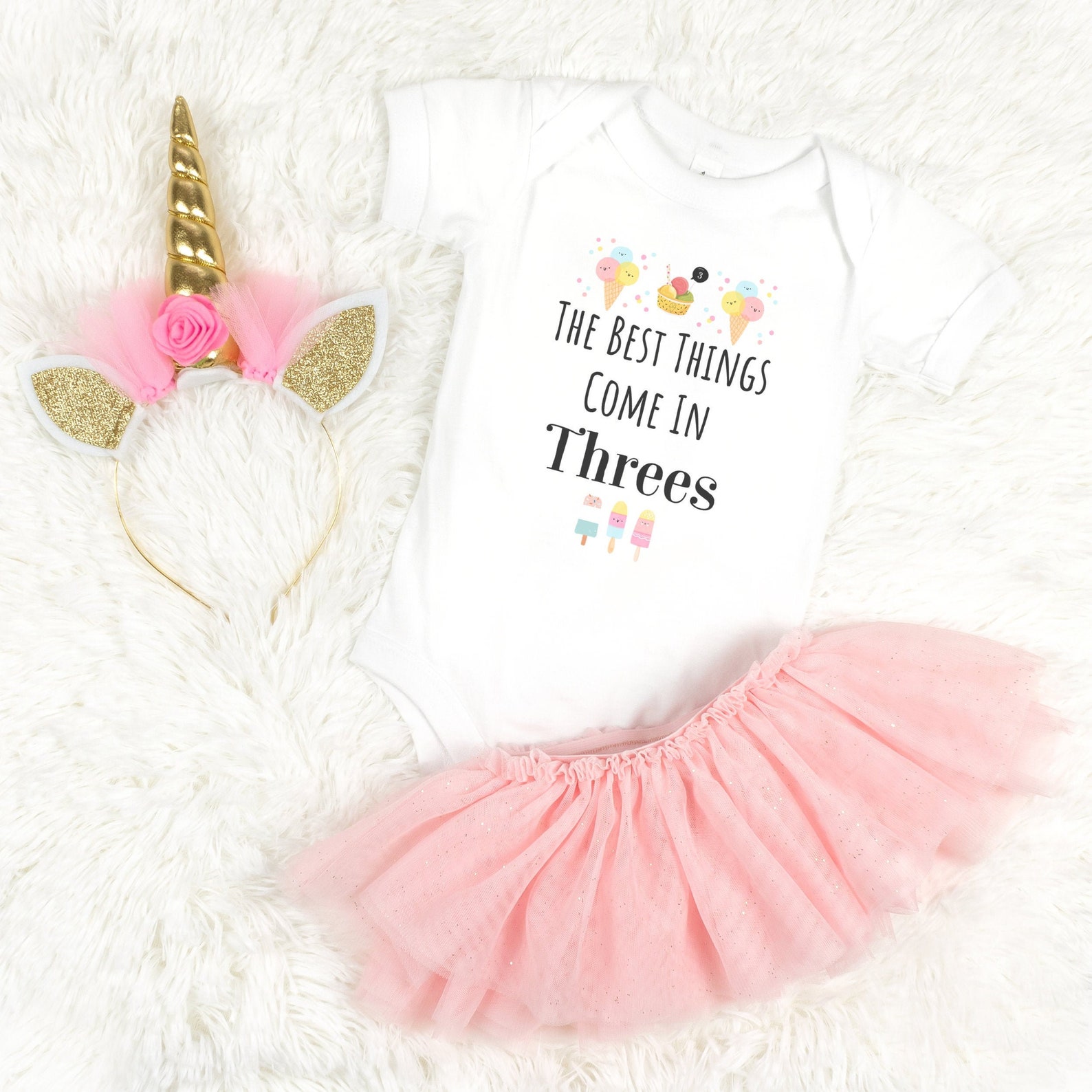 good things come in threes shirt