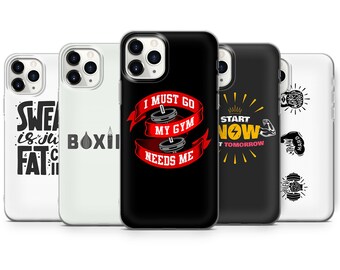 Sport quotes, fitness motivation, boxing, workout phone case cover fits for iphone 7 8 11 pro xr samsung s8 s10 s20 huawei p20 p30 pro F4