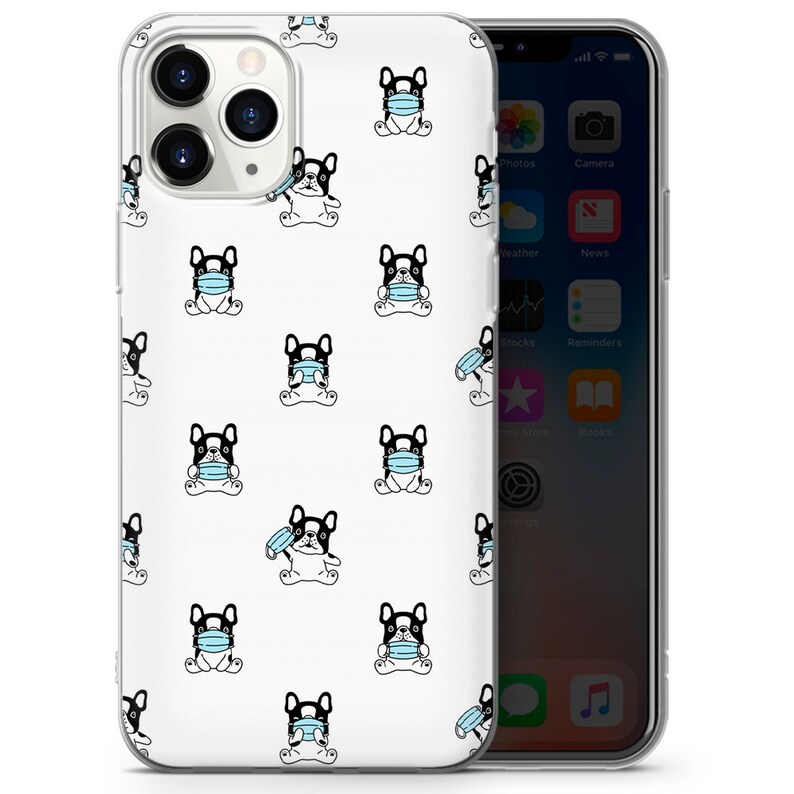 French bulldog pattern, cute buldog,french bullfog phone case cover fits for iPhone 7 8 11 pro xr samsung s8 s10 s20 huawei p20 p30 pro A1 image 2
