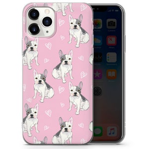 French bulldog pattern, cute buldog,french bullfog phone case cover fits for iPhone 7 8 11 pro xr samsung s8 s10 s20 huawei p20 p30 pro A1 image 6