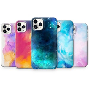 Bunte Wasserfarben, Farbe spritzt Wasserfarbe Farbe Handy Hülle Abdeckung passend für iphone 7 8 11 pro xr Samsung s8 s10 s20 huawei p20 p30 pro W6