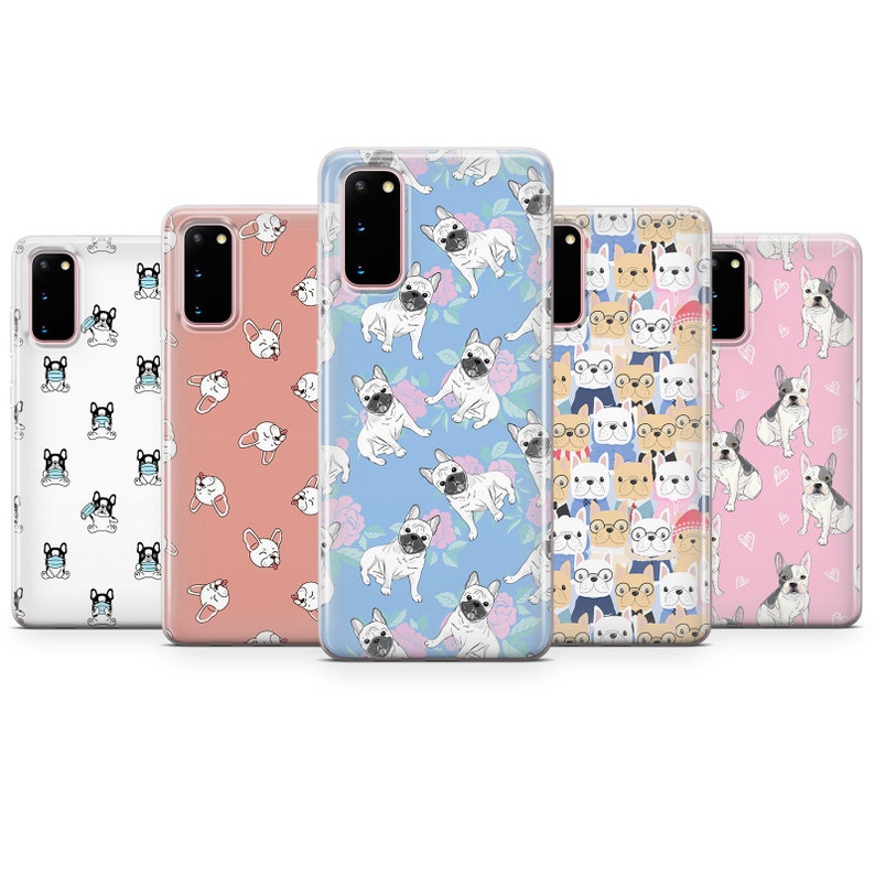 French bulldog pattern, cute buldog,french bullfog phone case cover fits for iPhone 7 8 11 pro xr samsung s8 s10 s20 huawei p20 p30 pro A1 image 7
