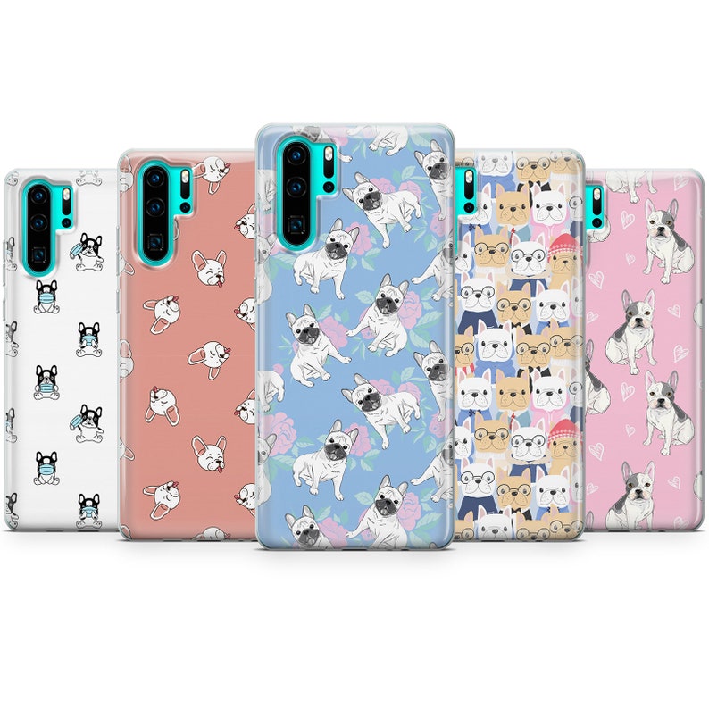 French bulldog pattern, cute buldog,french bullfog phone case cover fits for iPhone 7 8 11 pro xr samsung s8 s10 s20 huawei p20 p30 pro A1 image 8
