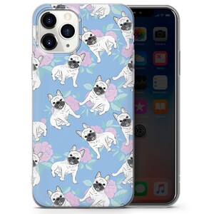 French bulldog pattern, cute buldog,french bullfog phone case cover fits for iPhone 7 8 11 pro xr samsung s8 s10 s20 huawei p20 p30 pro A1 image 4