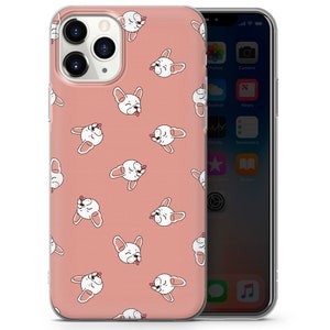 French bulldog pattern, cute buldog,french bullfog phone case cover fits for iPhone 7 8 11 pro xr samsung s8 s10 s20 huawei p20 p30 pro A1 image 3
