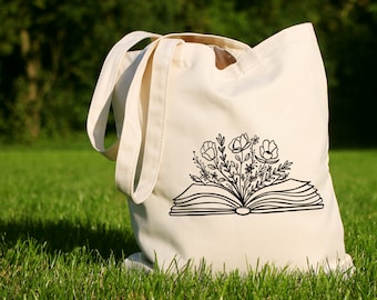 School Book Bag Shopping Tote Bag Blue-Green Library Book Bag Earth Friendly Tote Work Bag