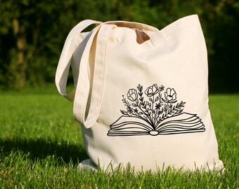 School Book Bag Shopping Tote Bag Blue-Green Library Book Bag Earth Friendly Tote Work Bag