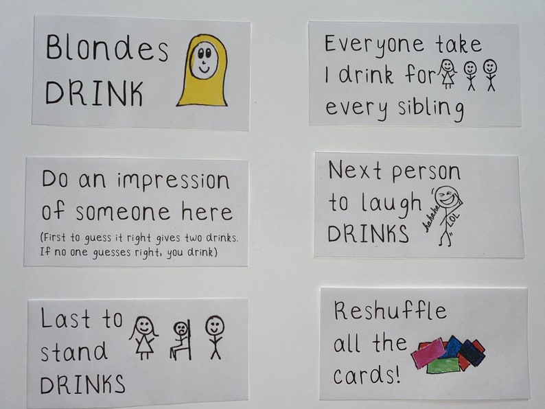 104 cards bottoms up drinking game printable etsy
