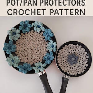 PATRÓN DE GANCHILLO FÁCIL + Vídeo: Protector multiusos de ollas y sartenes para mantel.
