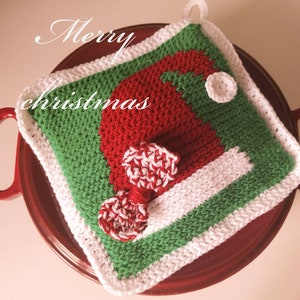 Christmas Potholders Crochet Pattern: Double Thick (PDF)