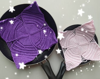 Tutorial en vídeo con patrón de flor y hoja para cacerola/maceta en PDF