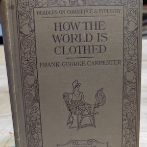 How the world is clothed 1908 antique book for junk Journal ephemera collage antique paper mixed media paper crafts
