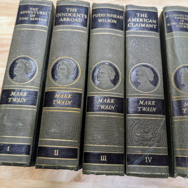 Mark Twain books I - V 1910s - 1920s