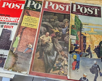 Vintage Samstag Abend Post Zeitschriften 1945, 1951, 1953, 1966, 1971 RAR