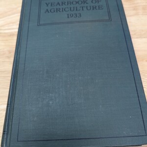 Your book of agriculture 1933 vintage book junk Journal book arts paper crafts book crafts ephemera
