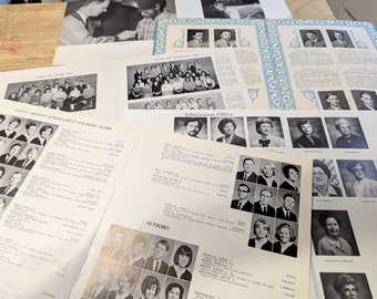 10 Vintage Yearbook Folios 1930s-1980s