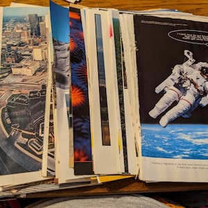 1970s - 2000s National Geographic Paper Bundle - 50 pieces from various National Geographic magazines! *RANDOM PICTURES*