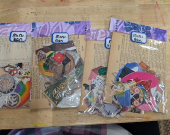 Fussy Cuts Galore! Random Packs, Mini Random Packs *NOT DIGITAL* great for collage, junk journal, mixed media, art journal, gluebook