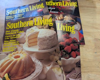 4 vintage Southern living magazines 1989 1993 lot 11