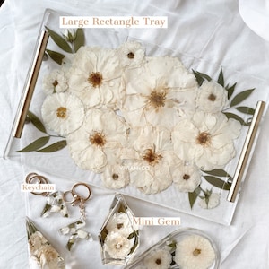 Preservación de flores para bodas / Preservación de flores / Preservación de ramos de novia / Bandeja de resina para flores / Regalo de novia / Regalo de boda para novia