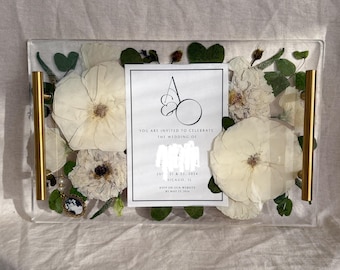 Resin Floral Tray | Wedding Bouquet Preservation, Bridal Gift