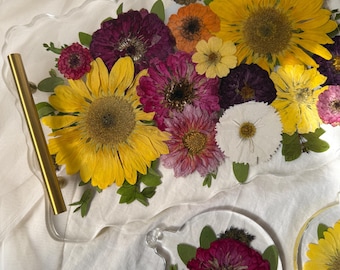 Pressed Flower Resin Tray | Bridal Bouquet Preservation | Wedding Flower Preservation