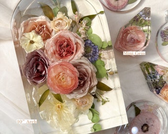 Arch Resin Block Wedding Floral Preservation | Flower Preservation | Bridal Bouquet Preservation | Resin Floral Tray | Bridal Gift