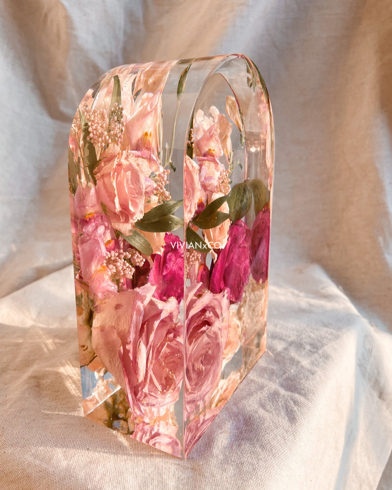 Arch Resin Block Wedding Floral Preservation Flower Etsy