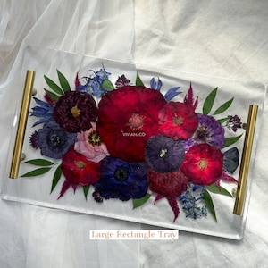Wedding Floral Preservation | Flower Preservation | Bridal Bouquet Preservation | Resin Floral Tray | Bridal Gift | Wedding Flower Coasters