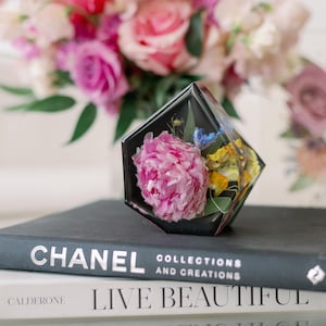 Gem Block Wedding Floral Preservation | Multifaceted Block | Flower Preservation | Bridal Bouquet Preservation | Bridal Gift