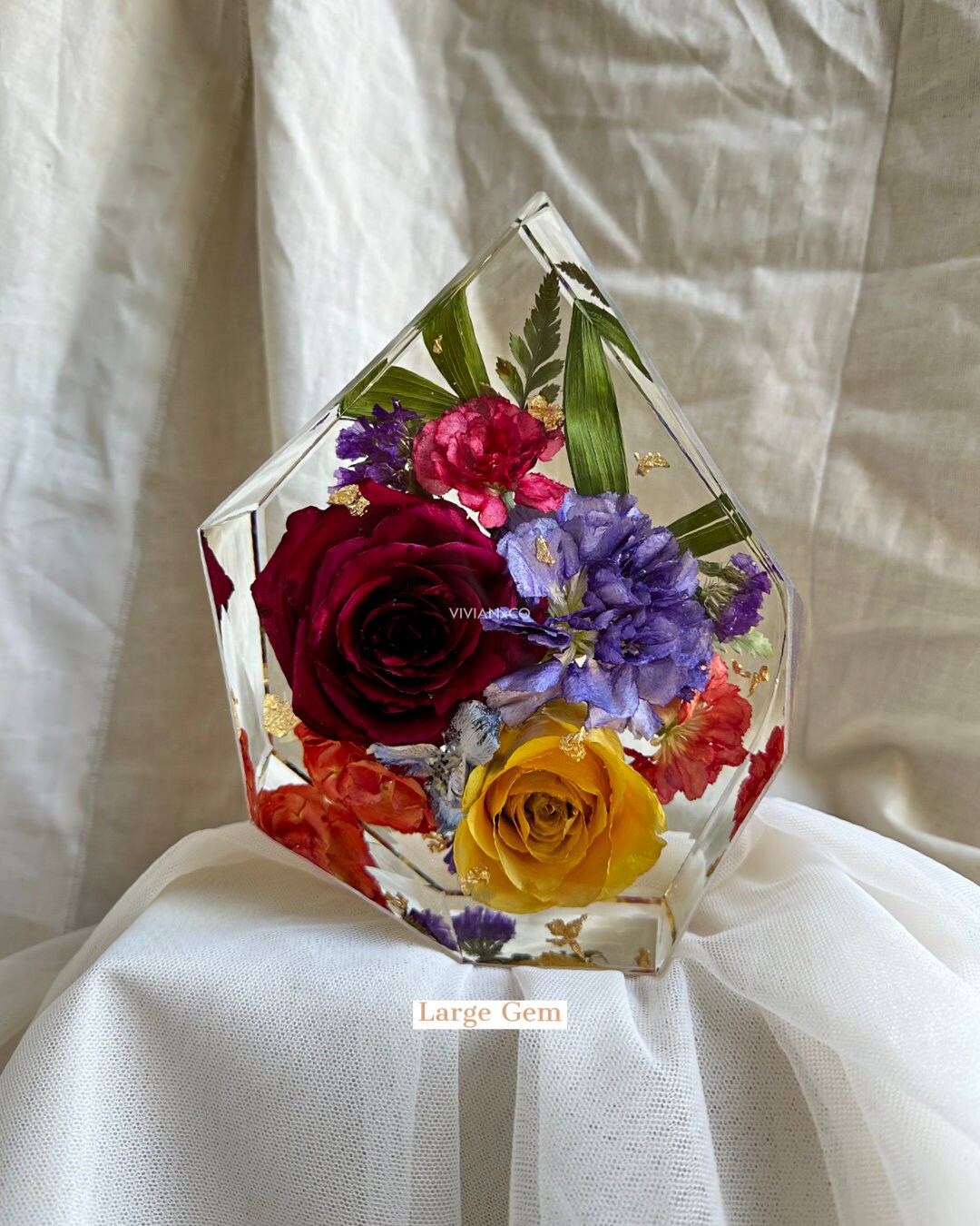 Wedding Bouquet Preservation Keepsake / Square Hexagon Arch Shape Block / Bridal  Bouquet Flowers Resin Floral Preservation / Wedding Gift 