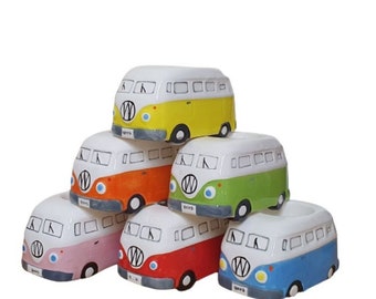 Ceramic VW Campervan Egg Cups - Various Colours