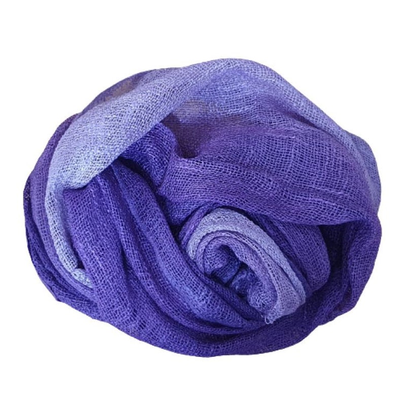 Hand Woven Lightweight Cotton Scarf in Various Colours image 8