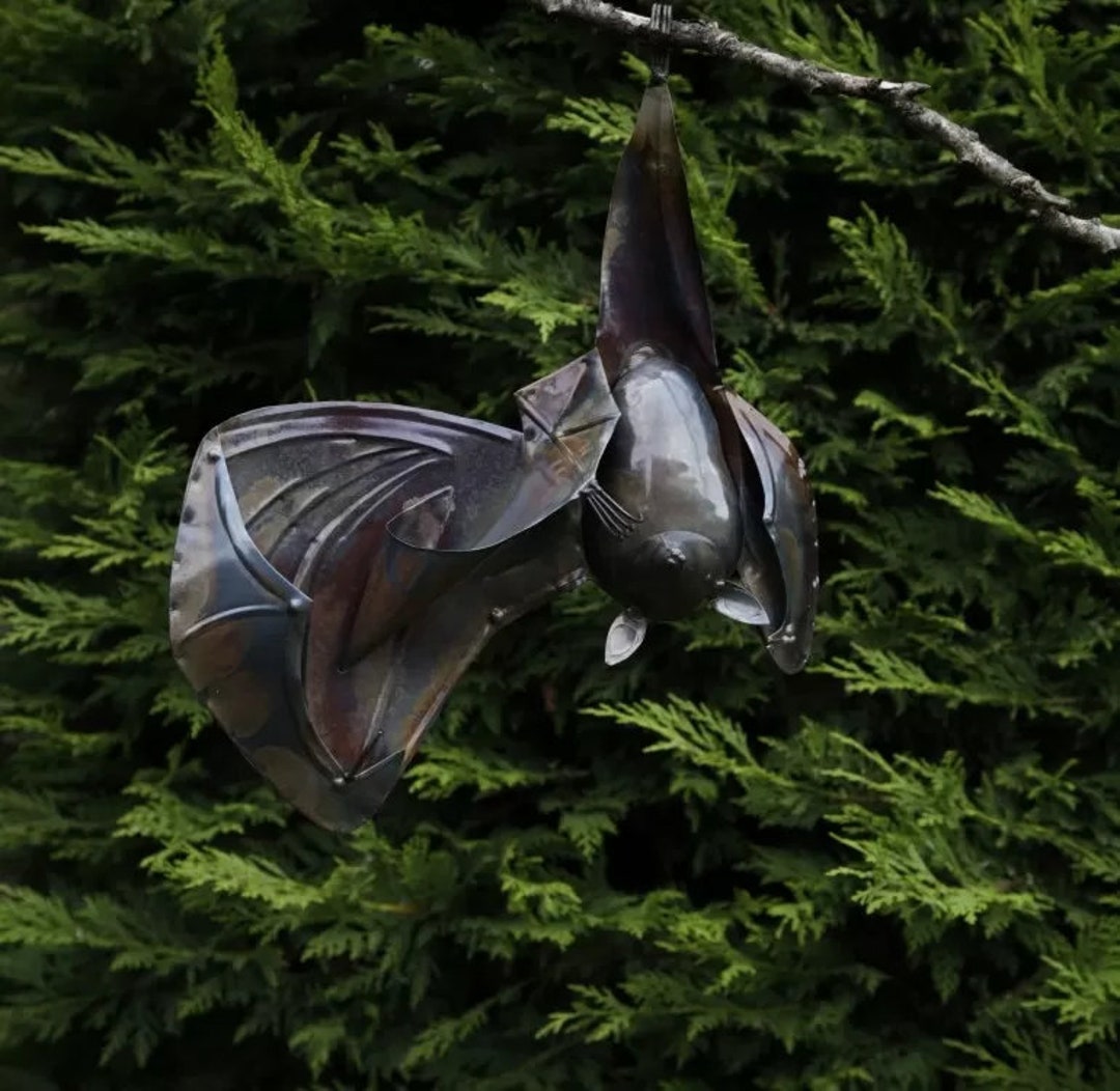 Hanging Bat With 1 Open Wing Etsy UK