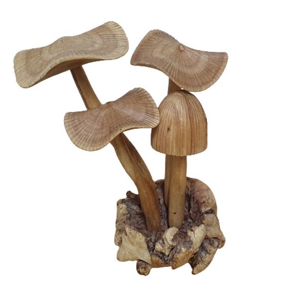 Parasite Wood Mushroom Colony Carving Parasite Wood Mushroom Colony Carving