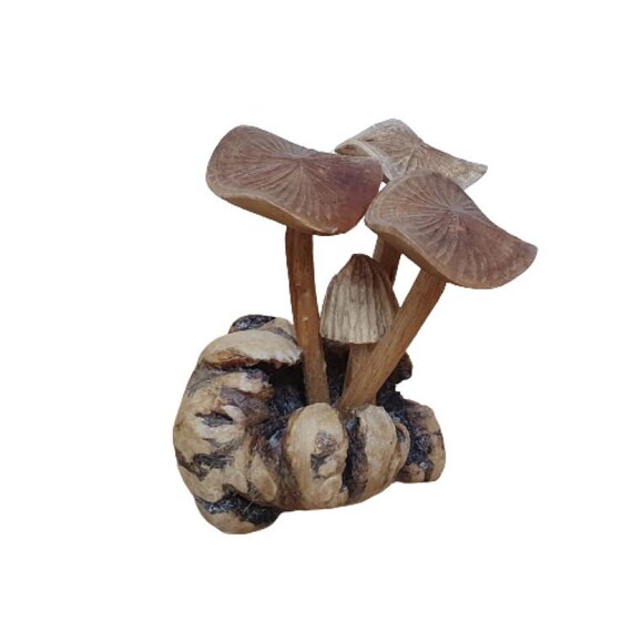 Parasite Wood Mushroom Colony Carving Parasite Wood Mushroom Colony Carving