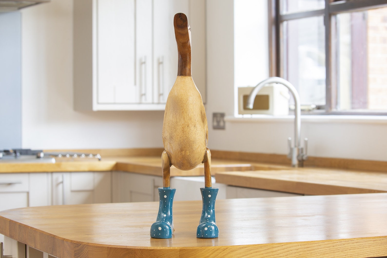 Wooden Ducks in Boots Bamboo Duck Etsy UK