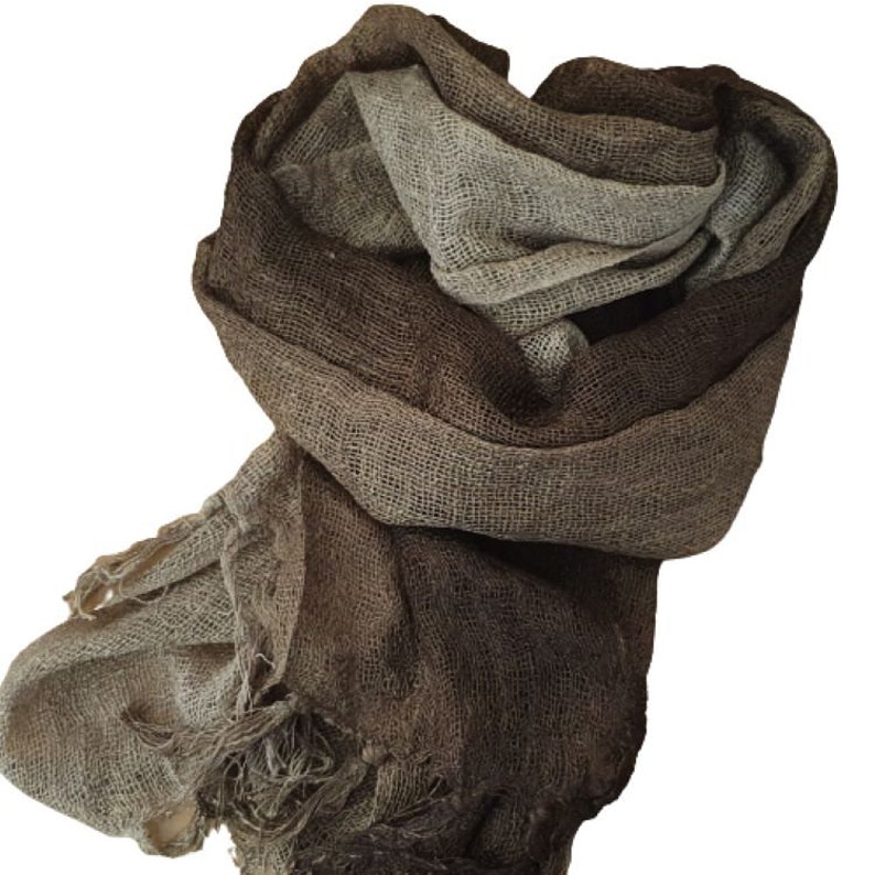 Hand Woven Lightweight Cotton Scarf in Various Colours image 10